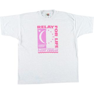 フルーツオブザルーム(FRUIT OF THE LOOM)の古着 90年代 フルーツオブザルーム FRUIT OF THE LOOM プリントTシャツ USA製 メンズXL ヴィンテージ /eaa446640(Tシャツ/カットソー(半袖/袖なし))