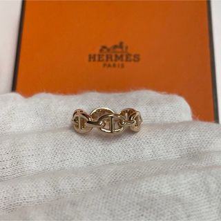 Hermes - 新品エルメス　リング 《シェーヌ・ダンクル・アンシェネ》 PM　ピンクゴールド