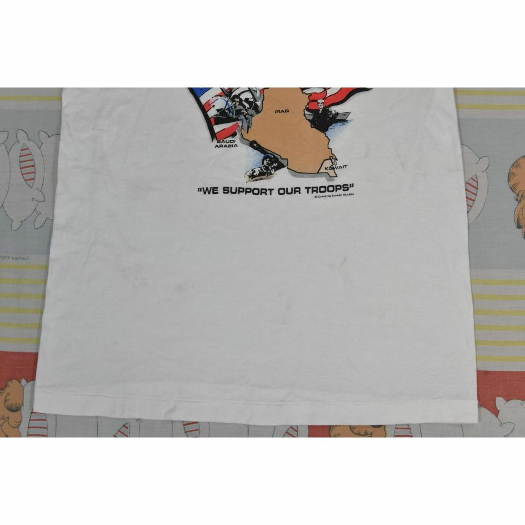 MILITARY(ミリタリー)の湾岸戦争 90’ｓ Tシャツ t14403 USA製 シングルステッチ 砂漠の嵐 メンズのトップス(Tシャツ/カットソー(半袖/袖なし))の商品写真