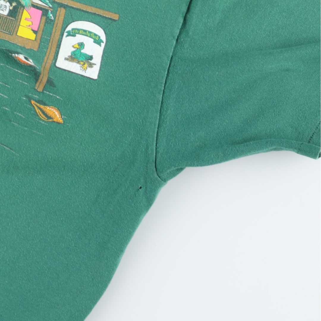 Hanes(ヘインズ)の古着 90年代 ヘインズ Hanes THE MUCKY DUCK ザマッキーダックレストラン アドバタイジングTシャツ USA製 メンズL ヴィンテージ /eaa442893 メンズのトップス(Tシャツ/カットソー(半袖/袖なし))の商品写真