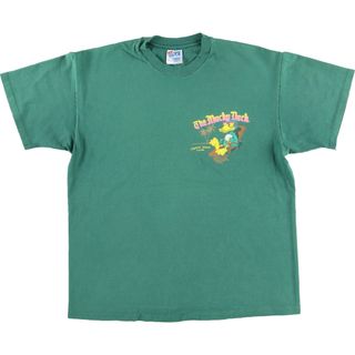 ヘインズ(Hanes)の古着 90年代 ヘインズ Hanes THE MUCKY DUCK ザマッキーダックレストラン アドバタイジングTシャツ USA製 メンズL ヴィンテージ /eaa442893(Tシャツ/カットソー(半袖/袖なし))