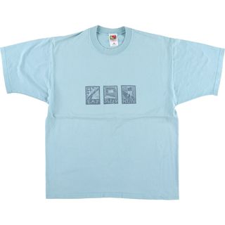 フルーツオブザルーム(FRUIT OF THE LOOM)の古着 00年代 フルーツオブザルーム FRUIT OF THE LOOM Lofteez プリントTシャツ USA製 メンズL /eaa442897(Tシャツ/カットソー(半袖/袖なし))