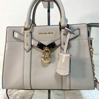 マイケルコース(Michael Kors)の【未使用級】　マイケルコース　ハミルトン　ヌーボー　ベージュ　2way ラージ(ショルダーバッグ)