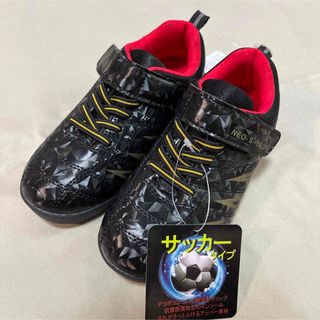 ニシマツヤ(西松屋)の西松屋 サッカータイプ スニーカー 靴 18cm 新品 未使用 黒 ブラック(スニーカー)