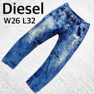 ディーゼル(DIESEL)のDiesel ディーゼル　ストレッチダメージデニムパンツ　W26 L32 ブルー(デニム/ジーンズ)