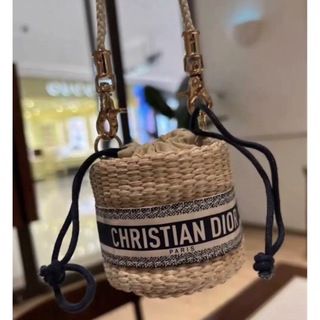 クリスチャンディオール(Christian Dior)の新品　ディオール　ノベルティ　ストローポーチ　ミニショルダーバッグ(ポーチ)