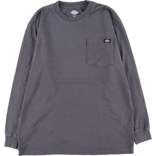 古着 ディッキーズ Dickies 無地ポケットロングTシャツ ロンT メンズM /eaa438102