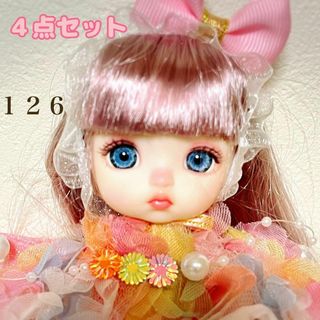 球体関節人形　ブルーのひとみドール　bjd  着せ替え　人形　16cm  ドレス(その他)