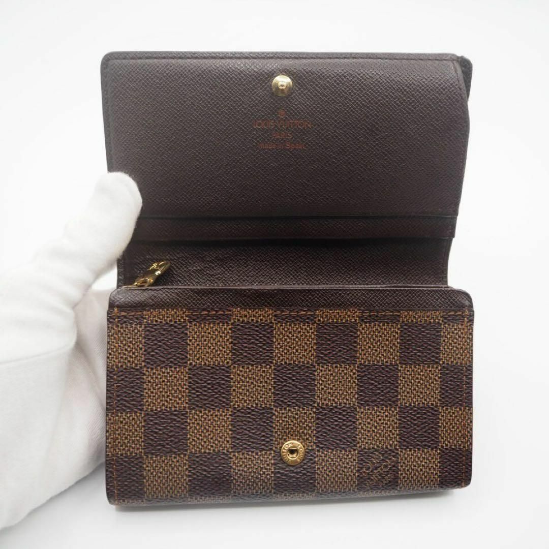 LOUIS VUITTON(ルイヴィトン)のルイ ヴィトン　ダミエ　ポルトモネビエ　トレゾール　二つ折り財布　財布 レディースのファッション小物(財布)の商品写真