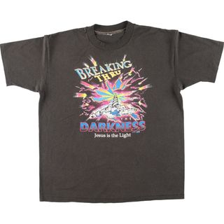 古着 90年代 BREAKING THRU THE DARKNESS Jesus is the Light プリントTシャツ メンズXL ヴィンテージ /eaa446359(Tシャツ/カットソー(半袖/袖なし))