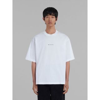 Marni - 新品未使用 マルニ MARNI メンズ Tシャツ 白 カットソー ロゴ プリント