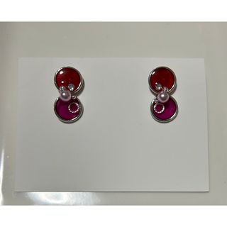 ハンドメイド　丸カンピアス(ピアス)