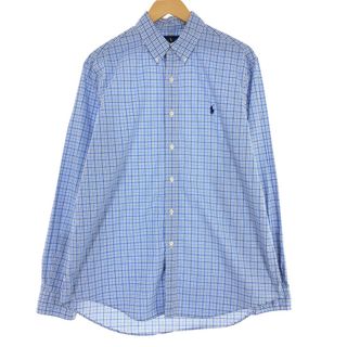 ラルフローレン(Ralph Lauren)の古着 ラルフローレン Ralph Lauren 長袖 ボタンダウンチェックシャツ メンズL /eaa443176(シャツ)