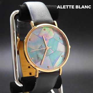 アレットブラン(ALETTE BLANC)のALETTE BLANC アレットブラン スワロフスキー マザーオブパール (腕時計)