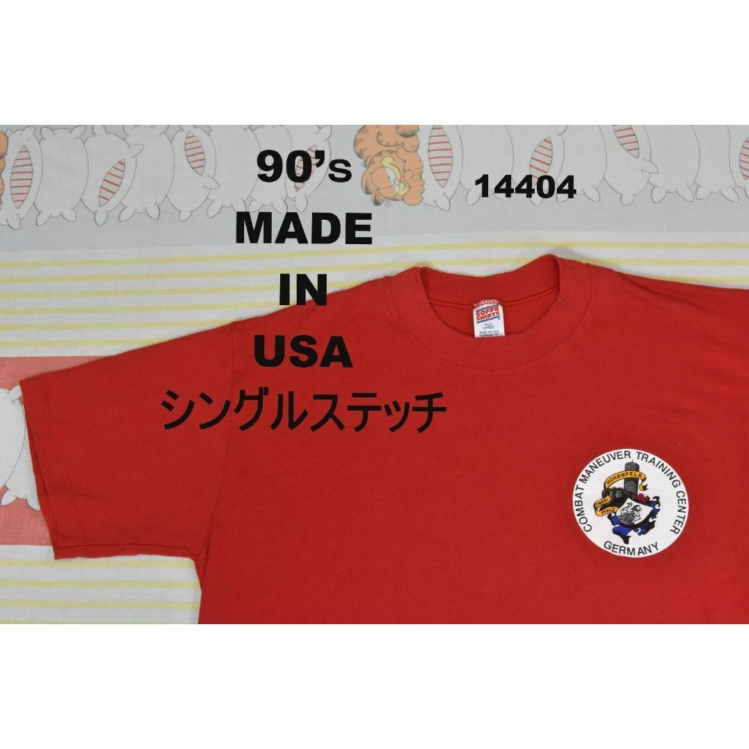 MILITARY(ミリタリー)のミリタリー 90’ｓ Tシャツ t14404 USA製 シングルステッチ 80 メンズのトップス(Tシャツ/カットソー(半袖/袖なし))の商品写真