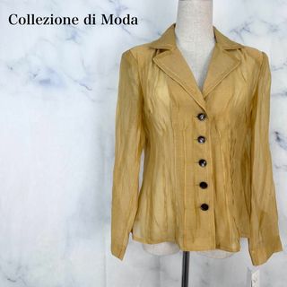 ★【新品・タグ付】Collezione di Moda 襟付ブラウス　羽織(カーディガン)