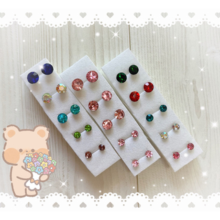 ♡樹脂ピアス♡30個(15セット)F(ピアス)