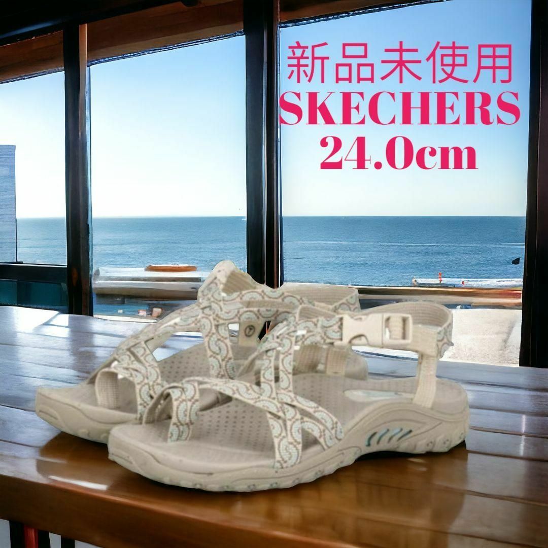 SKECHERS(スケッチャーズ)の新品/24cm スケッチャーズ   スポーツサンダル レディース サンダル レディースの靴/シューズ(サンダル)の商品写真