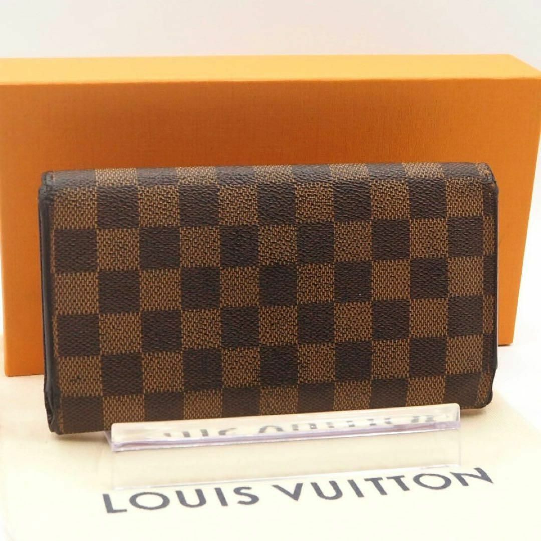 LOUIS VUITTON(ルイヴィトン)の【新型モデル】ルイ ヴィトン　ダミエ　インターナショナル　折り財布　財布 レディースのファッション小物(財布)の商品写真