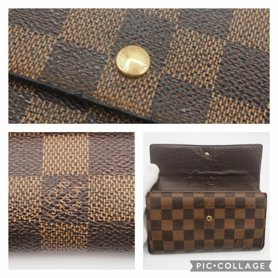 LOUIS VUITTON(ルイヴィトン)の【新型モデル】ルイ ヴィトン　ダミエ　インターナショナル　折り財布　財布 レディースのファッション小物(財布)の商品写真