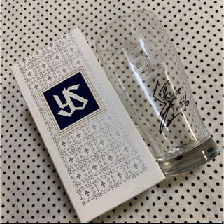 ヤクルト　奥村 展征　グラス 【新品未使用】(記念品/関連グッズ)