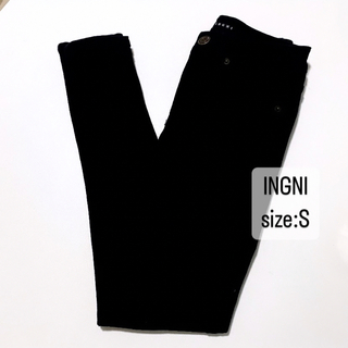 INGNI - INGNI    イング　ストレッチスキニーパンツ　黒　ブラック　Sサイズ