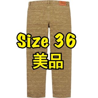 シュプリーム(Supreme)のSupreme Fat Tip Jacquard Regular Jean 36(デニム/ジーンズ)