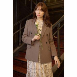 ハーリップトゥ(Her lip to)の美品◎ハーリップトゥ　ブレザー　Double-Breasted Blazer.(テーラードジャケット)