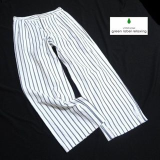 ユナイテッドアローズグリーンレーベルリラクシング(UNITED ARROWS green label relaxing)の◆グリーンレーベルリラクシング◆ 36（S）サッカー素材のワイドパンツ(カジュアルパンツ)