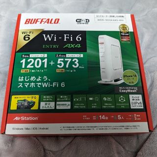 BUFFALO Wi-Fiルーター WSR-1800AX4S-WH(PC周辺機器)