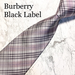 バーバリーブラックレーベル(BURBERRY BLACK LABEL)のBURBERRY BLACK LABEL ネクタイ　ノバチェック　パープル系(ネクタイ)