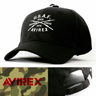ローキャップ 帽子 AVIREX ブラック 80057800-80 アビレックス