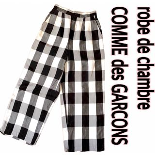 COMME des GARCONS - ローブドシャンブルコムデギャルソン ギンガムチェック ワイドパンツ