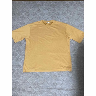 UNIQLO エアリズムコットンオーバーサイズTシャツ オレンジ　XLサイズ(Tシャツ/カットソー(半袖/袖なし))