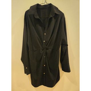 レディー(Rady)のRadyシャツワンピBLACK美品(ミニワンピース)