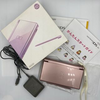 ニンテンドウ(任天堂)のNintendo DS 本体 美品 ニンテンドーDS LITE メタリックロゼ (携帯用ゲーム機本体)