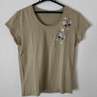 ユニクロ(UNIQLO)の新品未使用●ユニクロ バタフライプリントTシャツ XL(Tシャツ(半袖/袖なし))