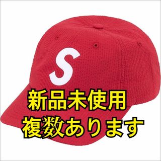 シュプリーム(Supreme)のSupreme Seersucker S Logo 6-Panel Red(キャップ)