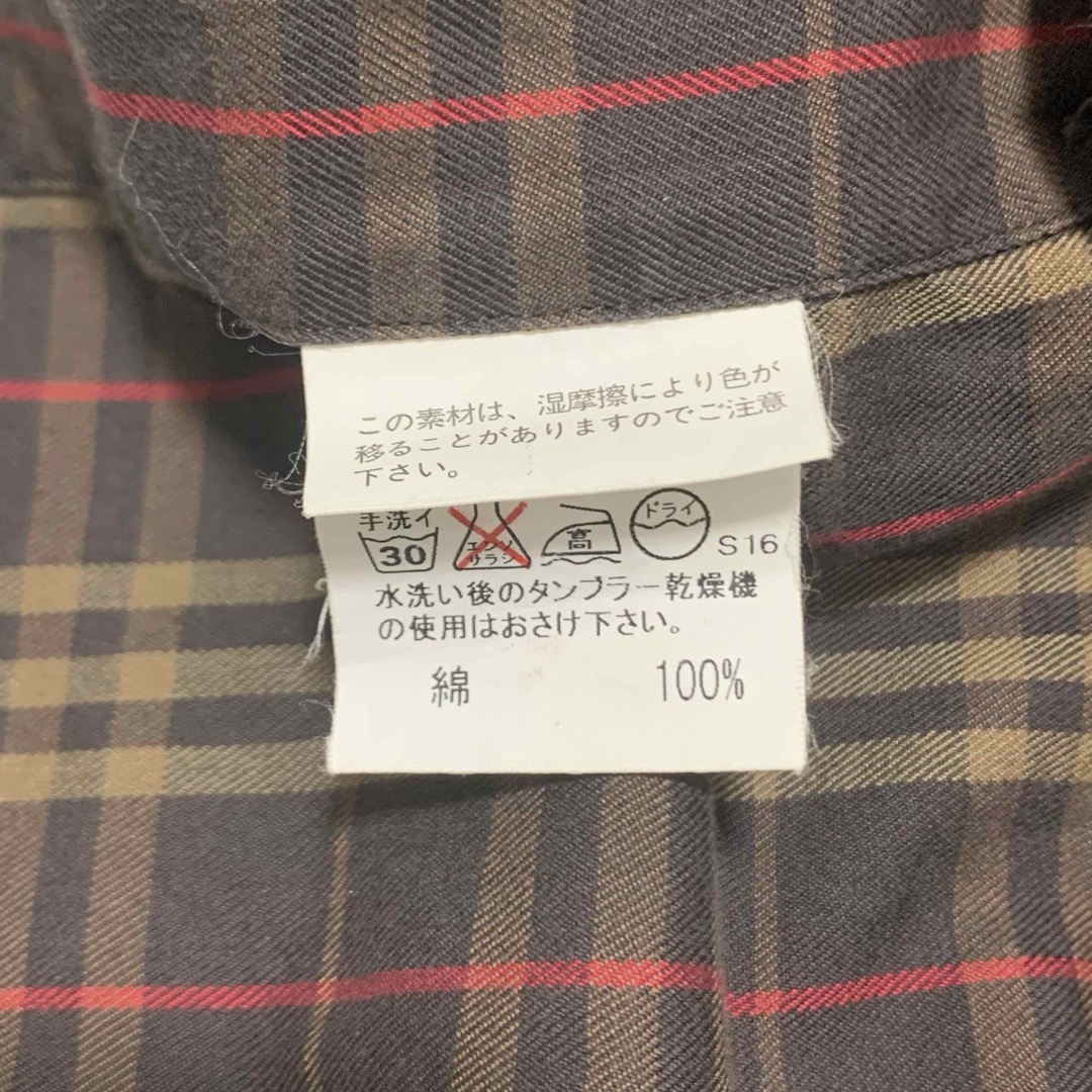 BURBERRY - バーバリーロンドン ノバチェック ブラウン 長袖 BURBERRY - バーバリーロンドン ノバチェック ブラウン 長袖