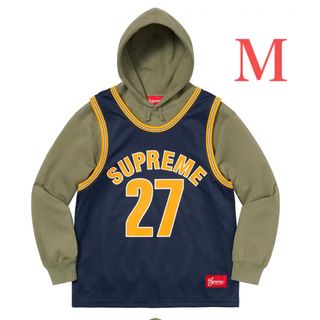 シュプリーム(Supreme)のsupreme Basketball Jersey Hoodie M(パーカー)