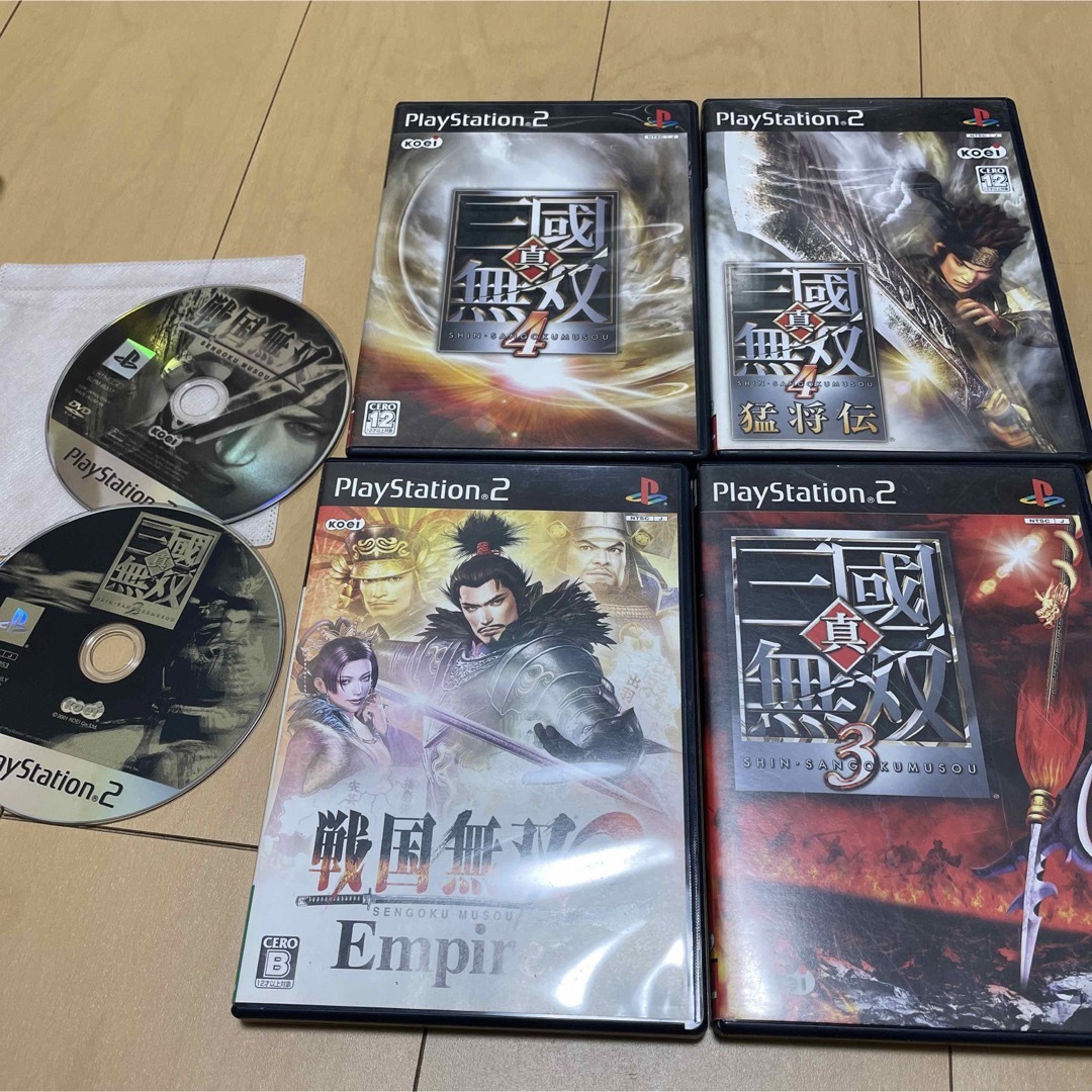 PlayStation2(プレイステーション2)の真・三國無双4 猛将伝 他無双系ソフト6本セット エンタメ/ホビーのゲームソフト/ゲーム機本体(家庭用ゲームソフト)の商品写真