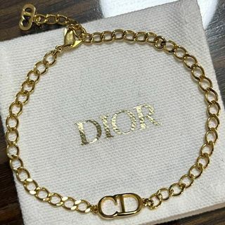 ［美品］DIOR CDロゴ　ゴールド　ブレスレット　ヴィンテージ