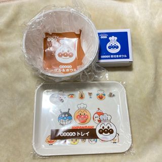 アンパンマン - すかいらーく　アンパンマン  ザル&ボウル　トレイ　耳付きボウル　3点セット