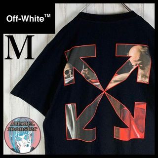 オフホワイト(OFF-WHITE)の【超絶人気モデル】オフホワイト 正規品 希少 クロスアロー 両面ロゴ Tシャツ(Tシャツ/カットソー(半袖/袖なし))