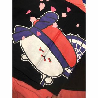 おしゅしだよTシャツ　歌舞伎　桜(Tシャツ/カットソー(半袖/袖なし))