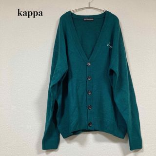 カッパ(Kappa)の激レア kappa カッパ カーディガン ニット 長袖 ロゴ刺繍 ゆったり L(カーディガン)