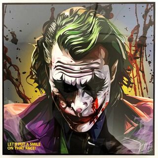 Joker ⑧ ジョーカー / 大人気ポップアートパネル 壁掛けインテリア雑貨(絵画/タペストリー)