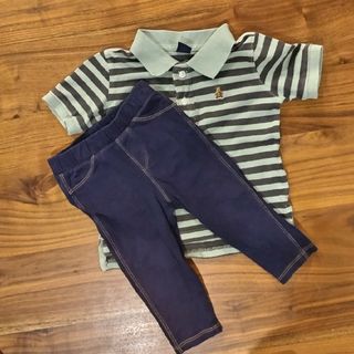 ベビーギャップ(babyGAP)のポロシャツとズボンのセット　80(Ｔシャツ)