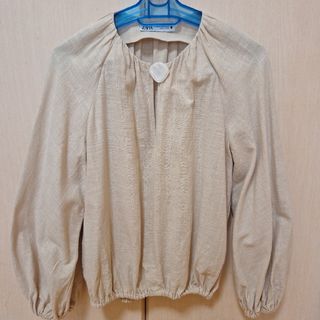 ザラ(ZARA)のZARA　ザラ　麻ブラウス(シャツ/ブラウス(長袖/七分))