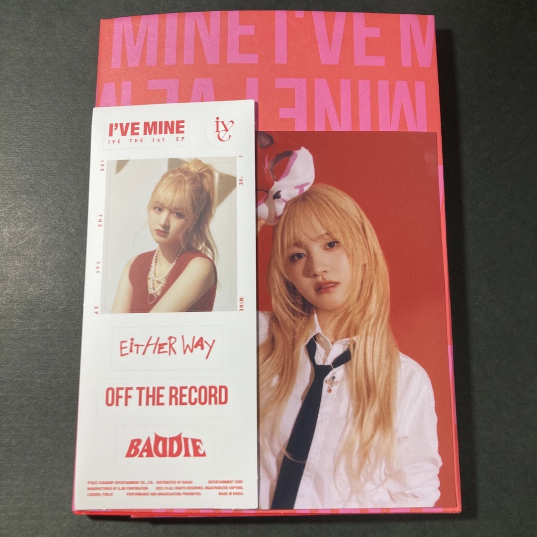 IVE(アイヴ)のI've mine✩アルバム✩OFF THE RECORD✩リズ✩トレカなし エンタメ/ホビーのタレントグッズ(アイドルグッズ)の商品写真
